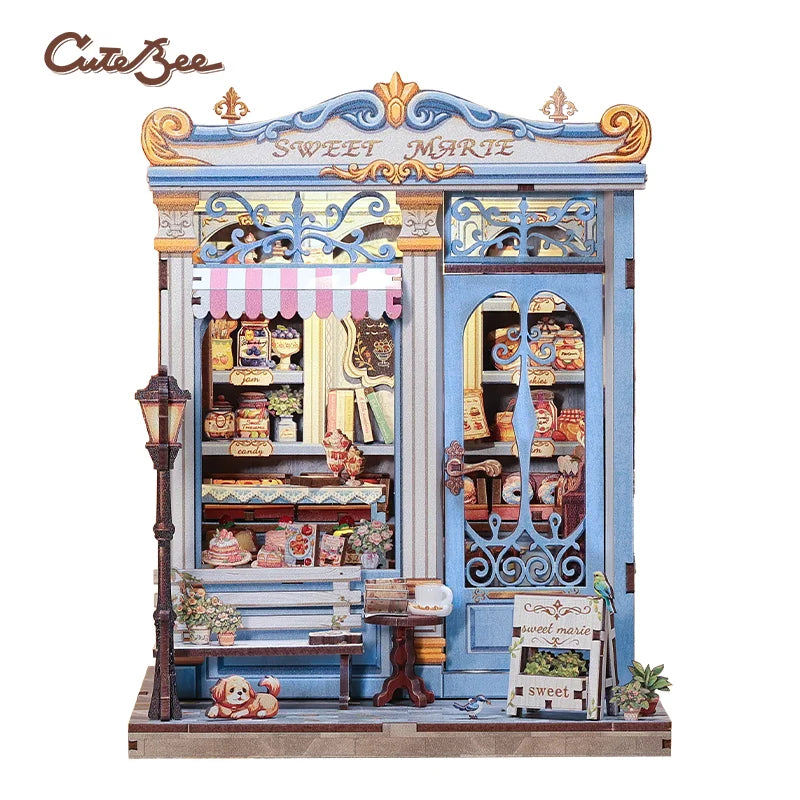 CUTE BEE Sweet Marie Pastry Shop Book Nook
