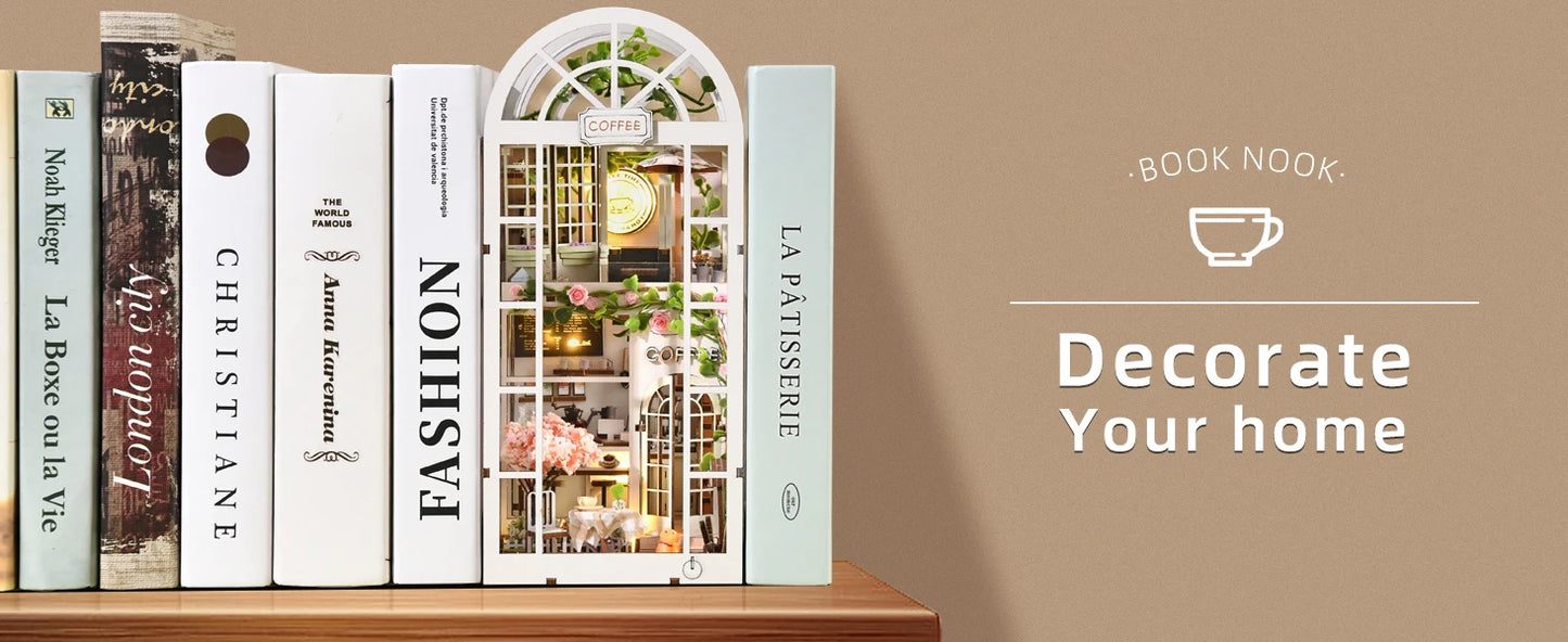 Sunlit Coffee Shop Book Nook