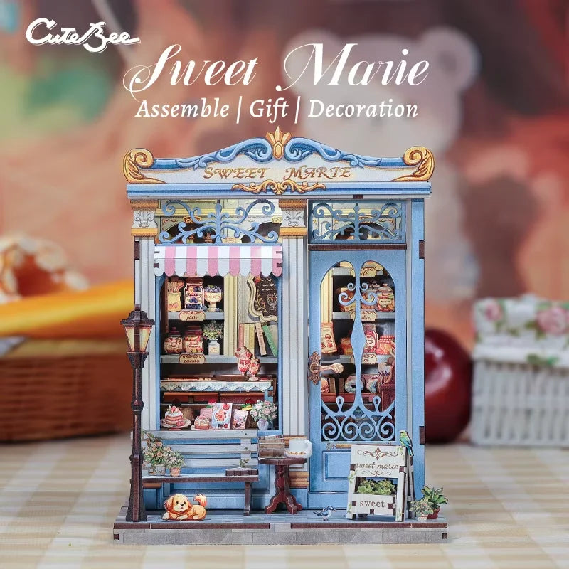 CUTE BEE Sweet Marie Pastry Shop Book Nook