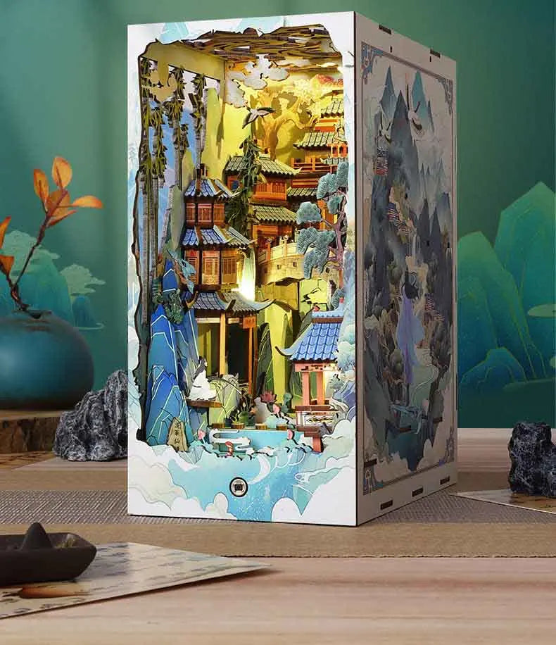 Zen Mountainside Temple Book Nook