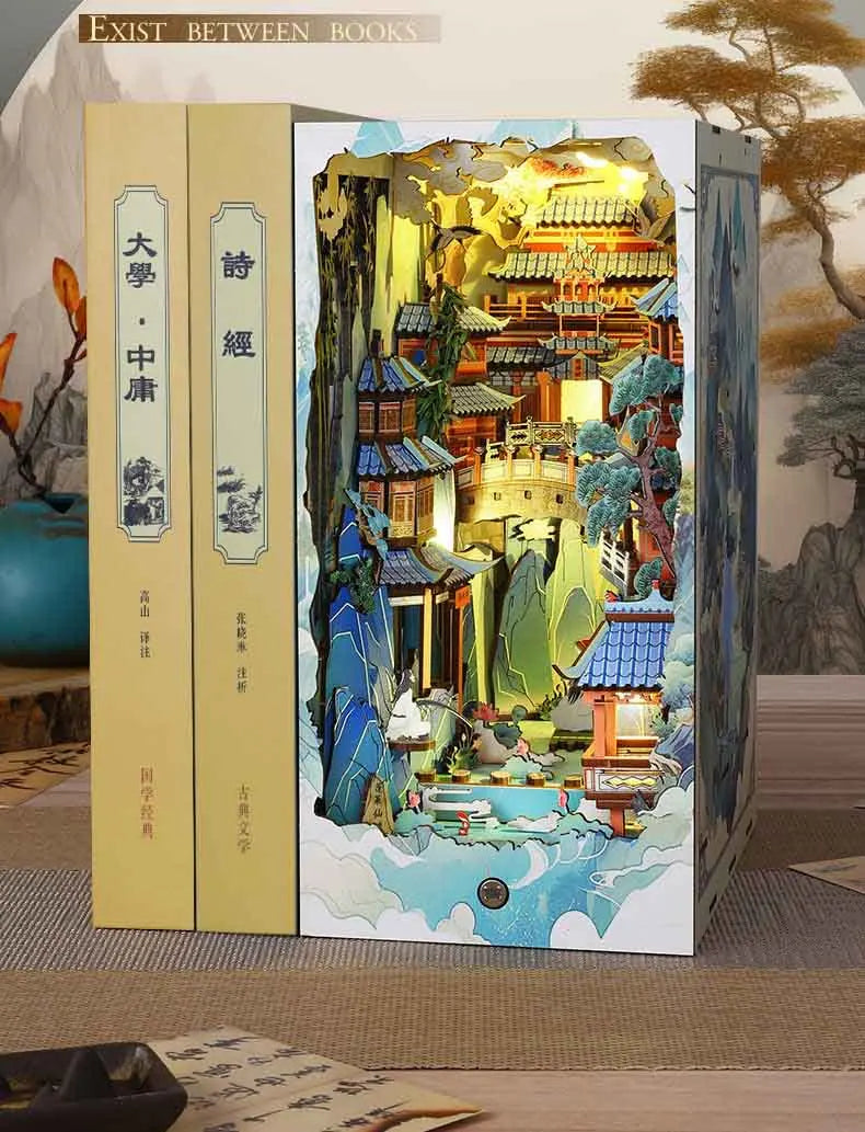 Zen Mountainside Temple Book Nook