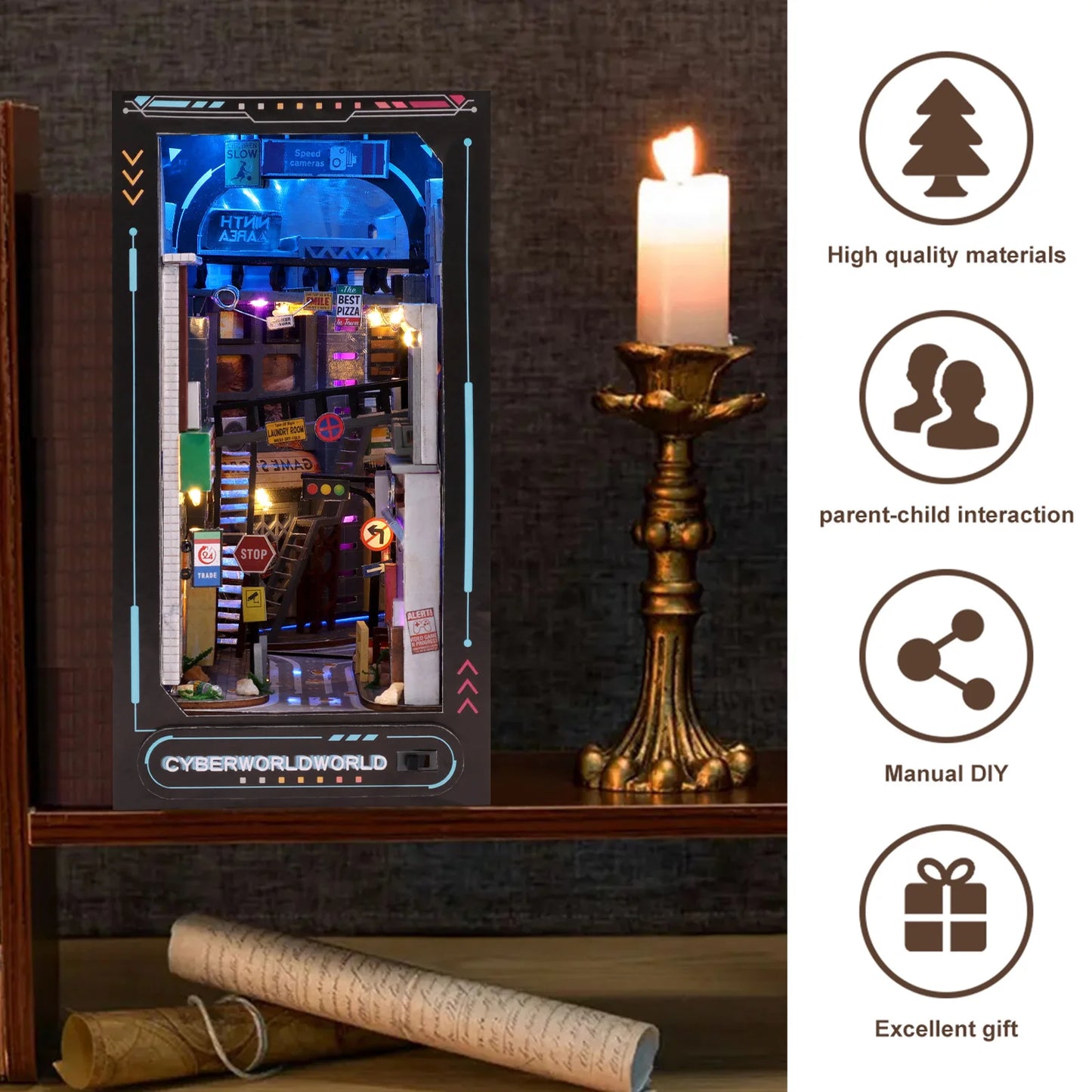 Cyber Night Market Book Nook