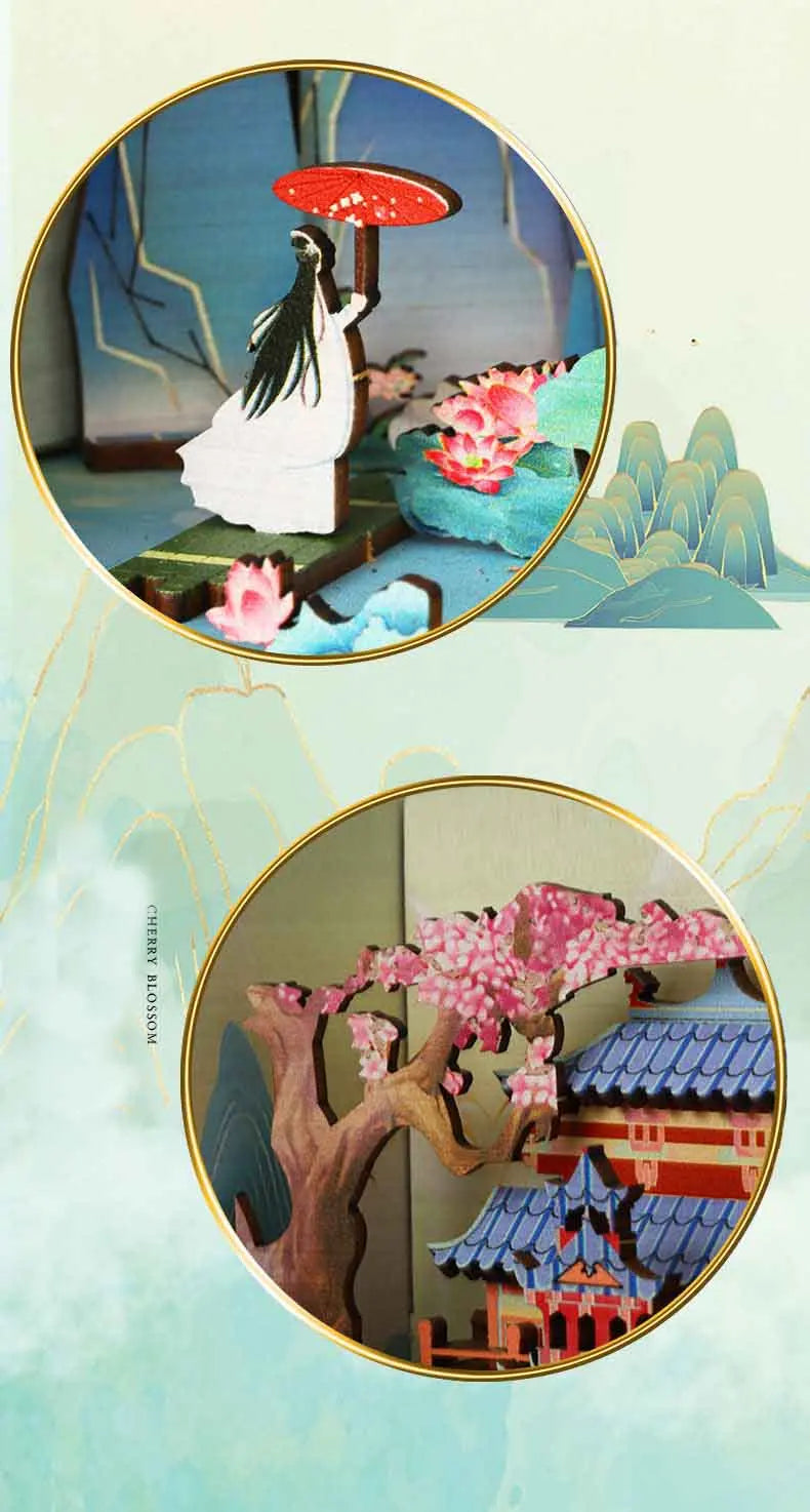 Zen Mountainside Temple Book Nook