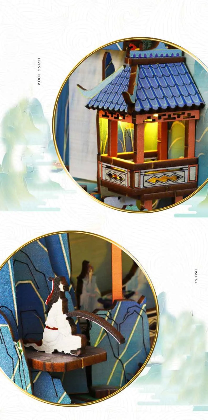 Zen Mountainside Temple Book Nook