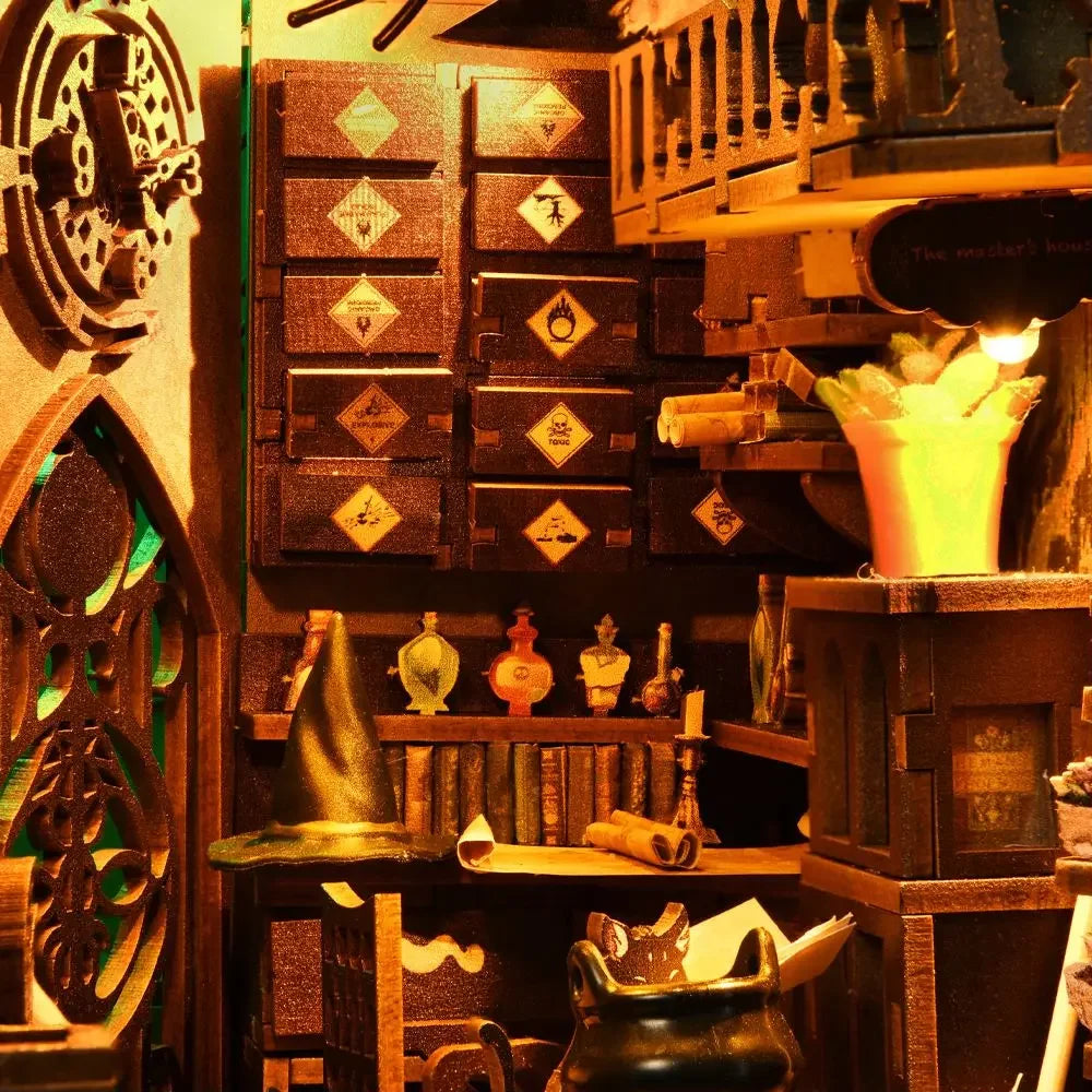 Arcane Wizard’s Study Book Nook