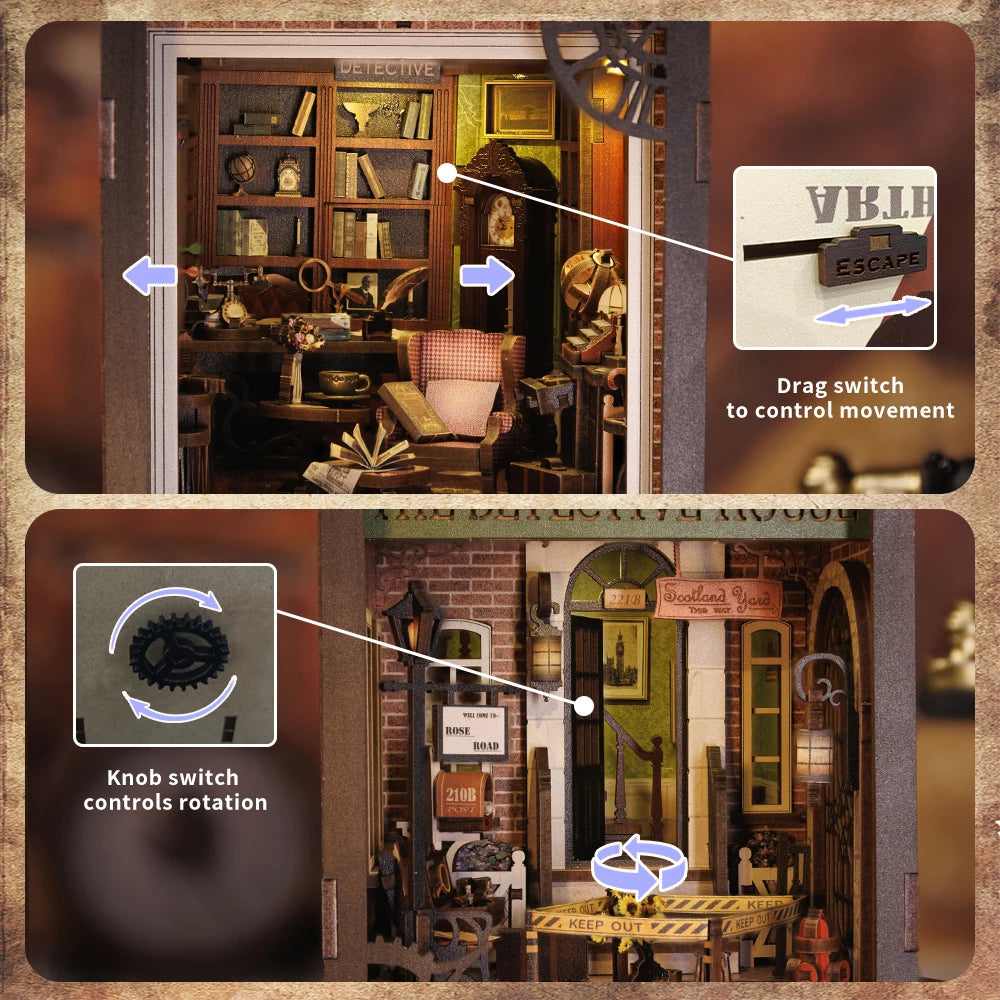 CUTE BEE Rose Detective Agency Book Nook