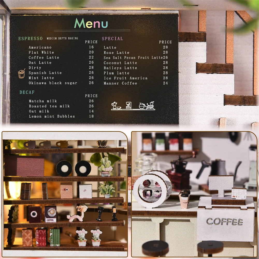 Sunlit Coffee Shop Book Nook