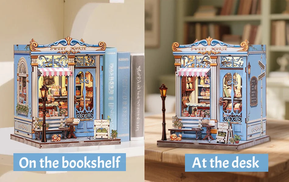 CUTE BEE Sweet Marie Pastry Shop Book Nook