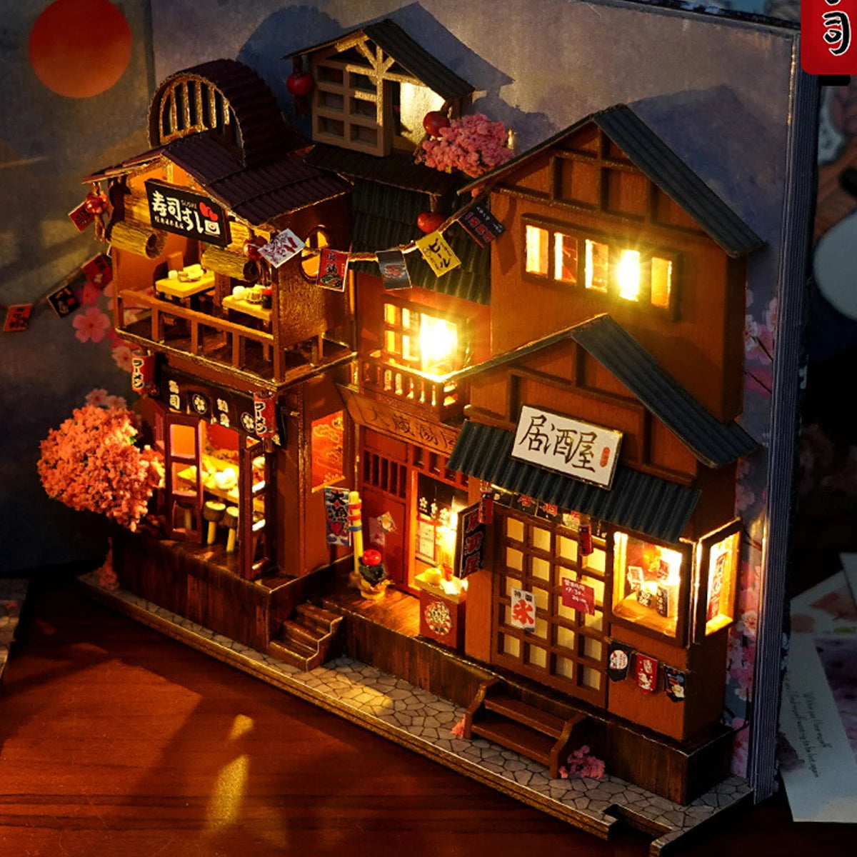 Japanese Lantern Street Book Nook