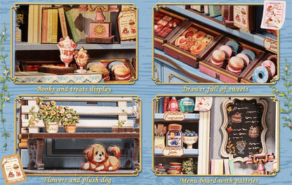 CUTE BEE Sweet Marie Pastry Shop Book Nook