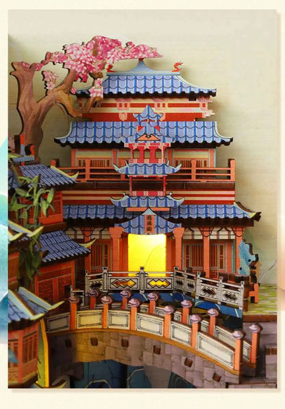 Zen Mountainside Temple Book Nook