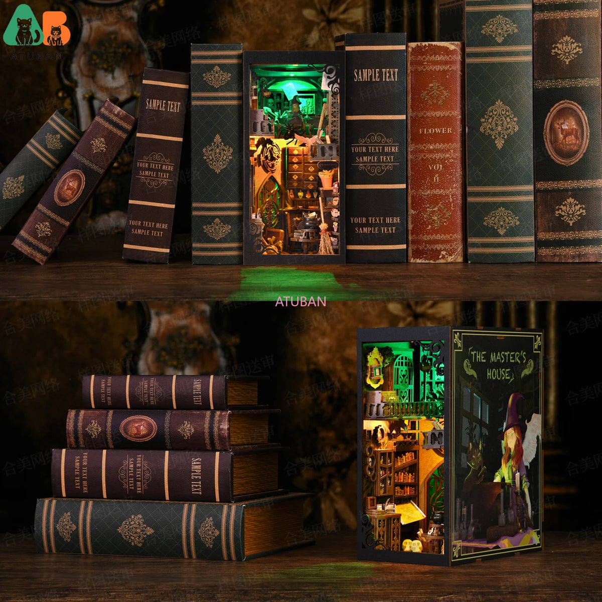 Arcane Wizard’s Study Book Nook