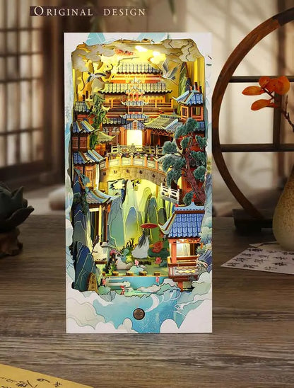 Zen Mountainside Temple Book Nook