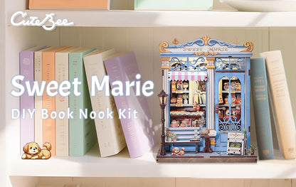 CUTE BEE Sweet Marie Pastry Shop Book Nook