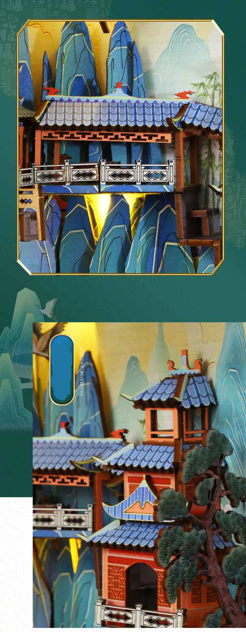 Zen Mountainside Temple Book Nook