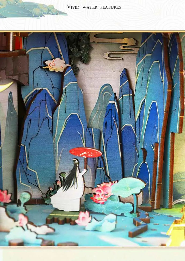 Zen Mountainside Temple Book Nook